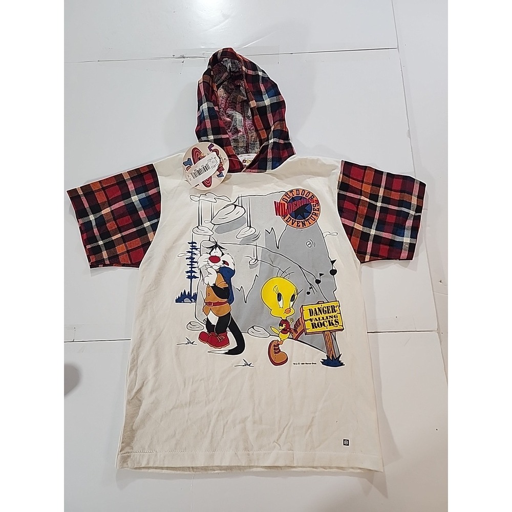 VTG 1992 Looney Tunes Shirt Youth Large 14 Sylvester Tweety NWT Made in USA‎ 90s
